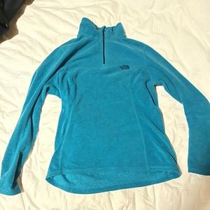 Blue 3/4 Zip North Face Fleece